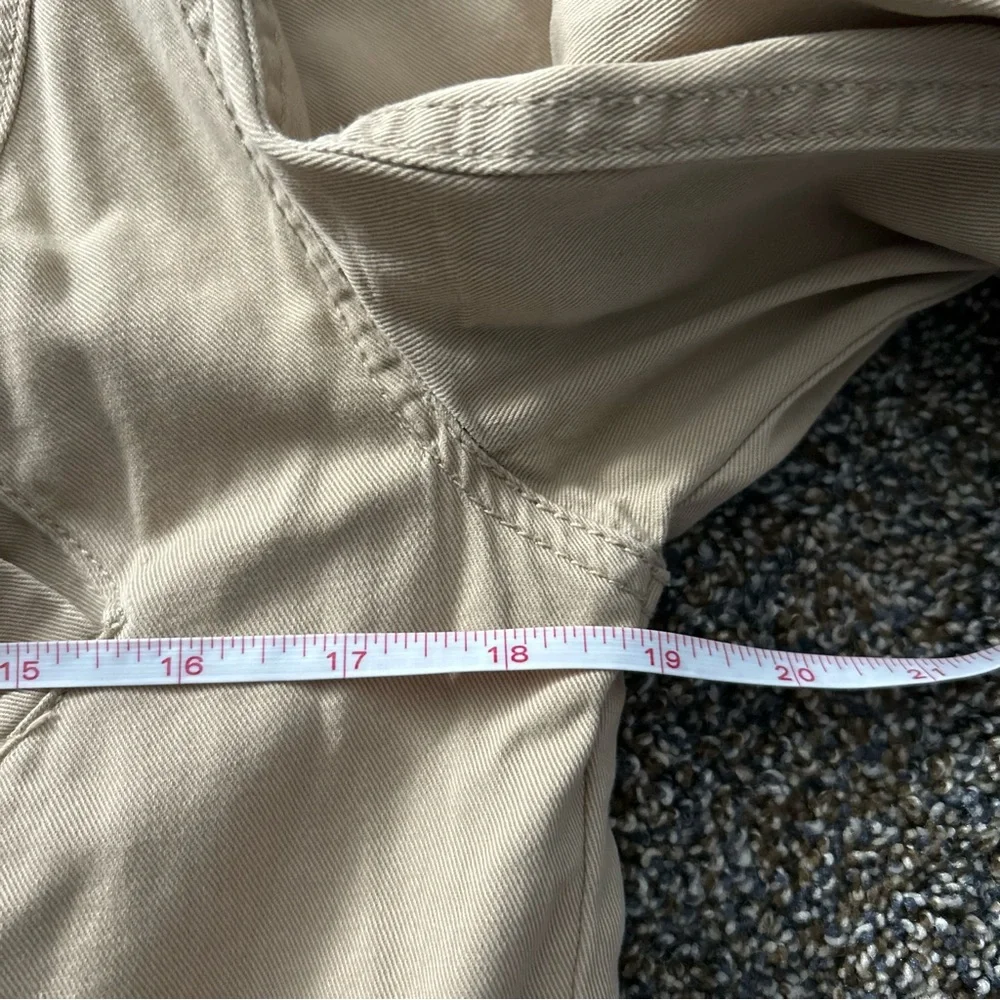 Mossimo Supply Co women’s medium tan cotton lightweight spring jacket longline